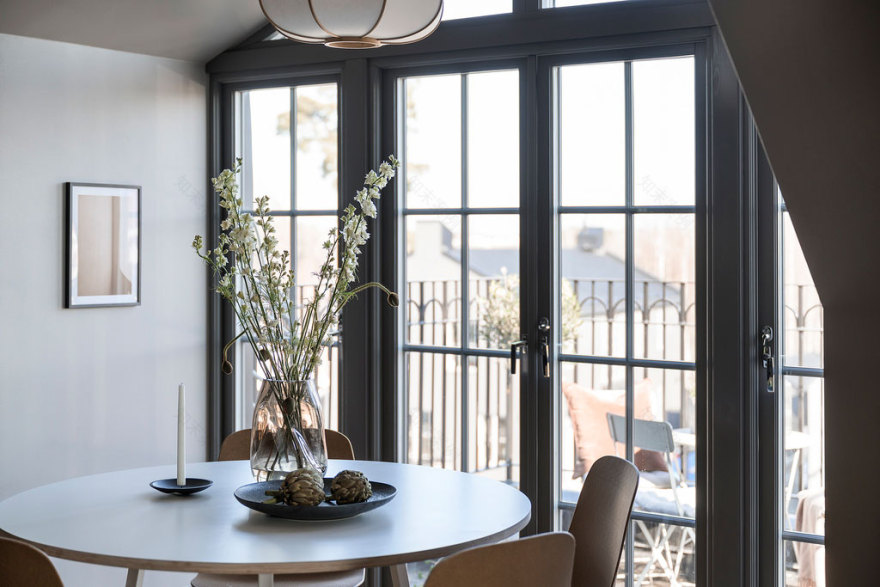 斯德哥尔摩郊区时尚阁楼设计-6