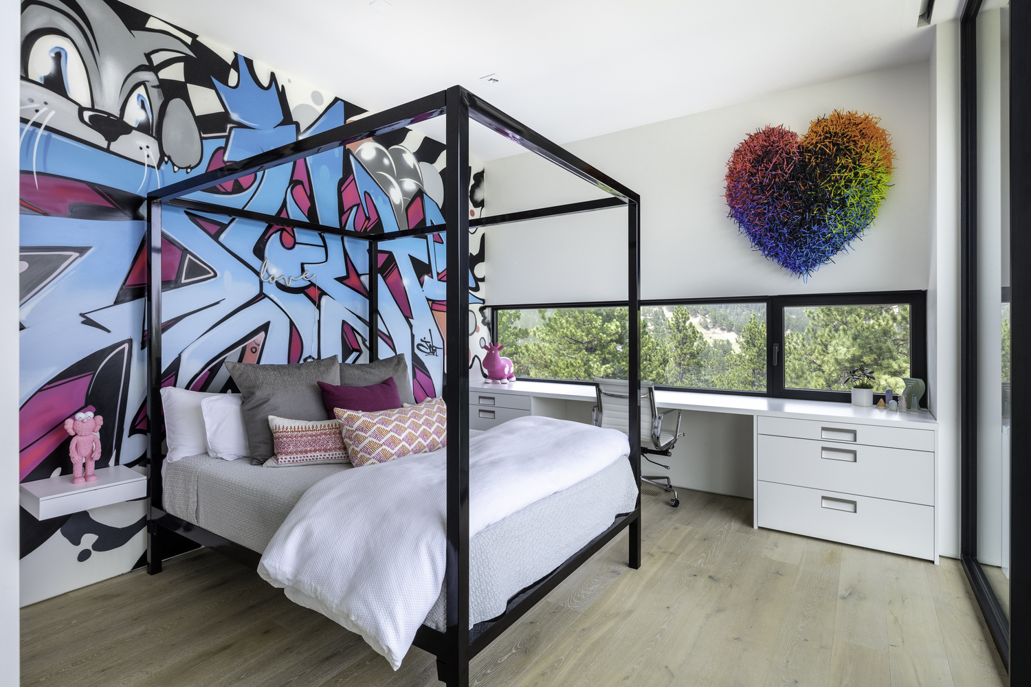 模糊之居，镜像山景的现代艺术空间-60