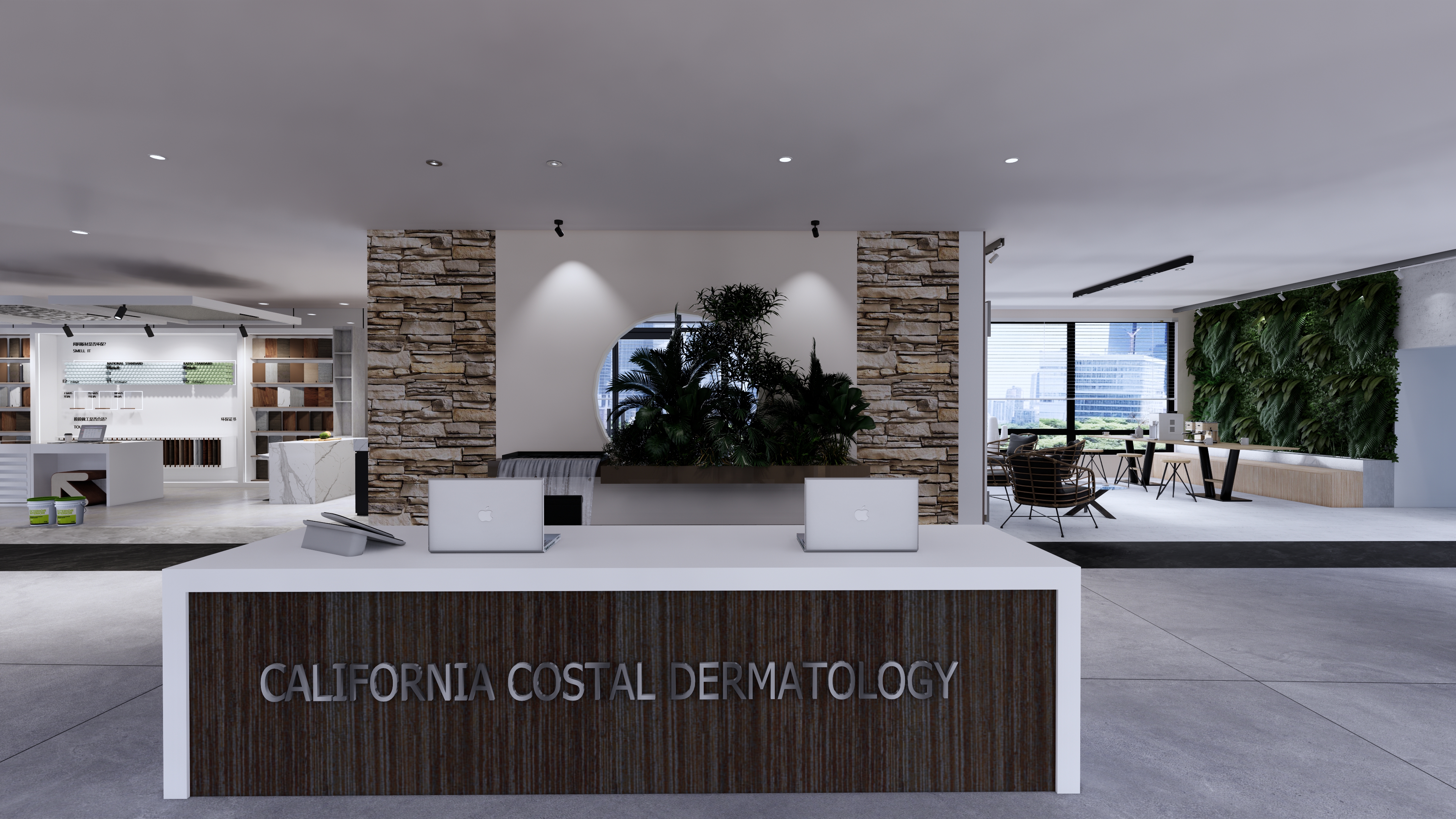 绿影+ 办公空间的气息-7