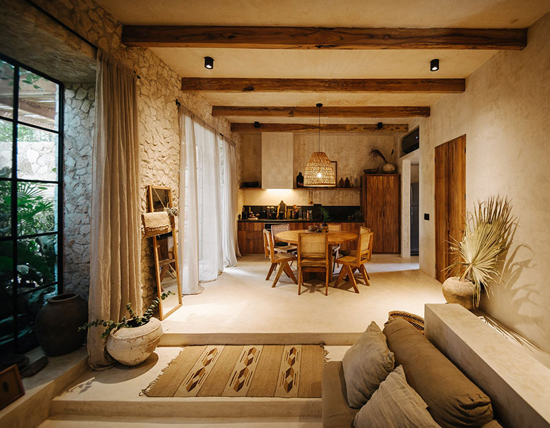 墨西哥图伦绿色环绕的异域别墅-4