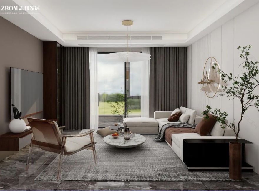 123㎡新中式拎包案例丨宋沁-1