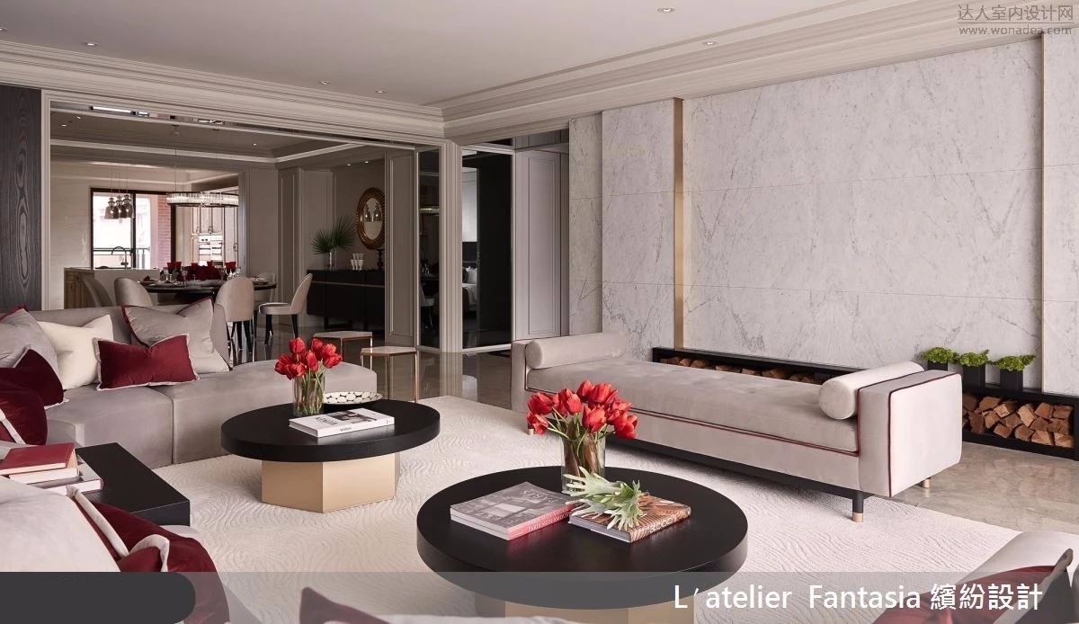 缤纷设计 | 梦幻宅邸+时髦红搭上优雅白-25