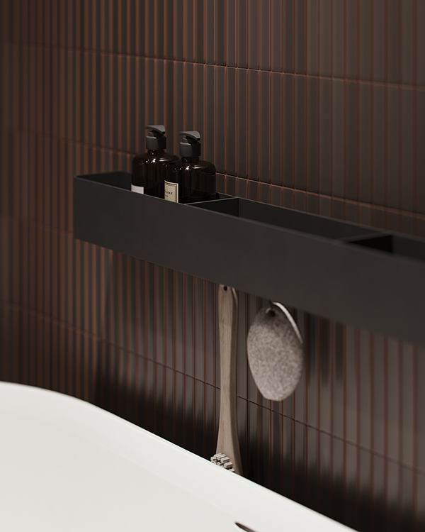 大理石与胡桃木主浴室丨乌克兰基辅-20