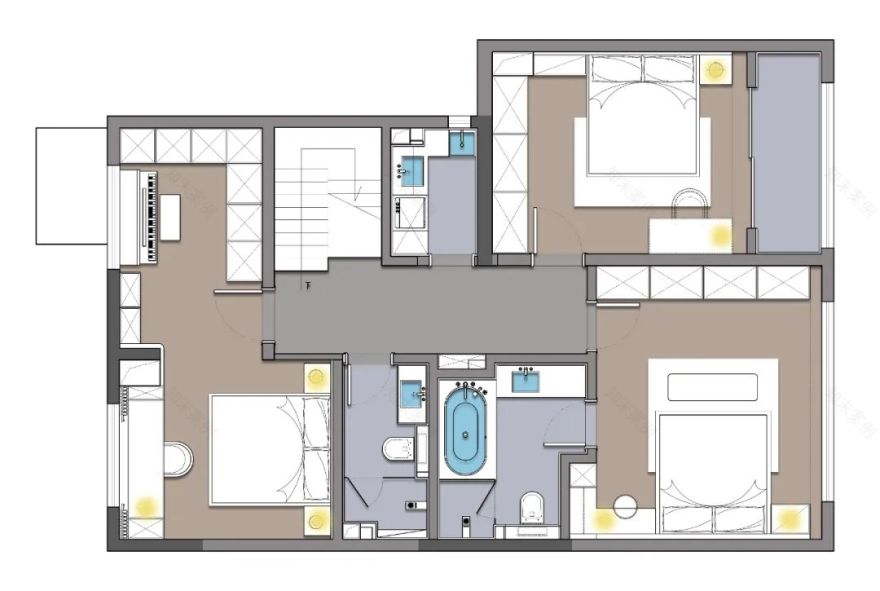 荣德荣泽公馆现代风格别墅设计丨中国西安丨青马别墅设计-43