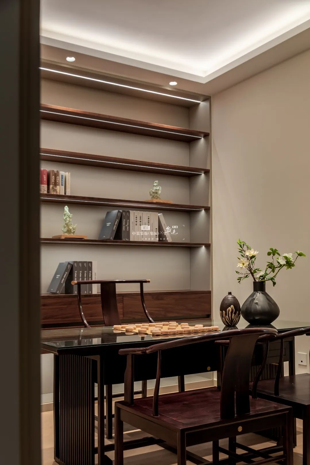 550㎡现代中式别墅丨中策装饰-56