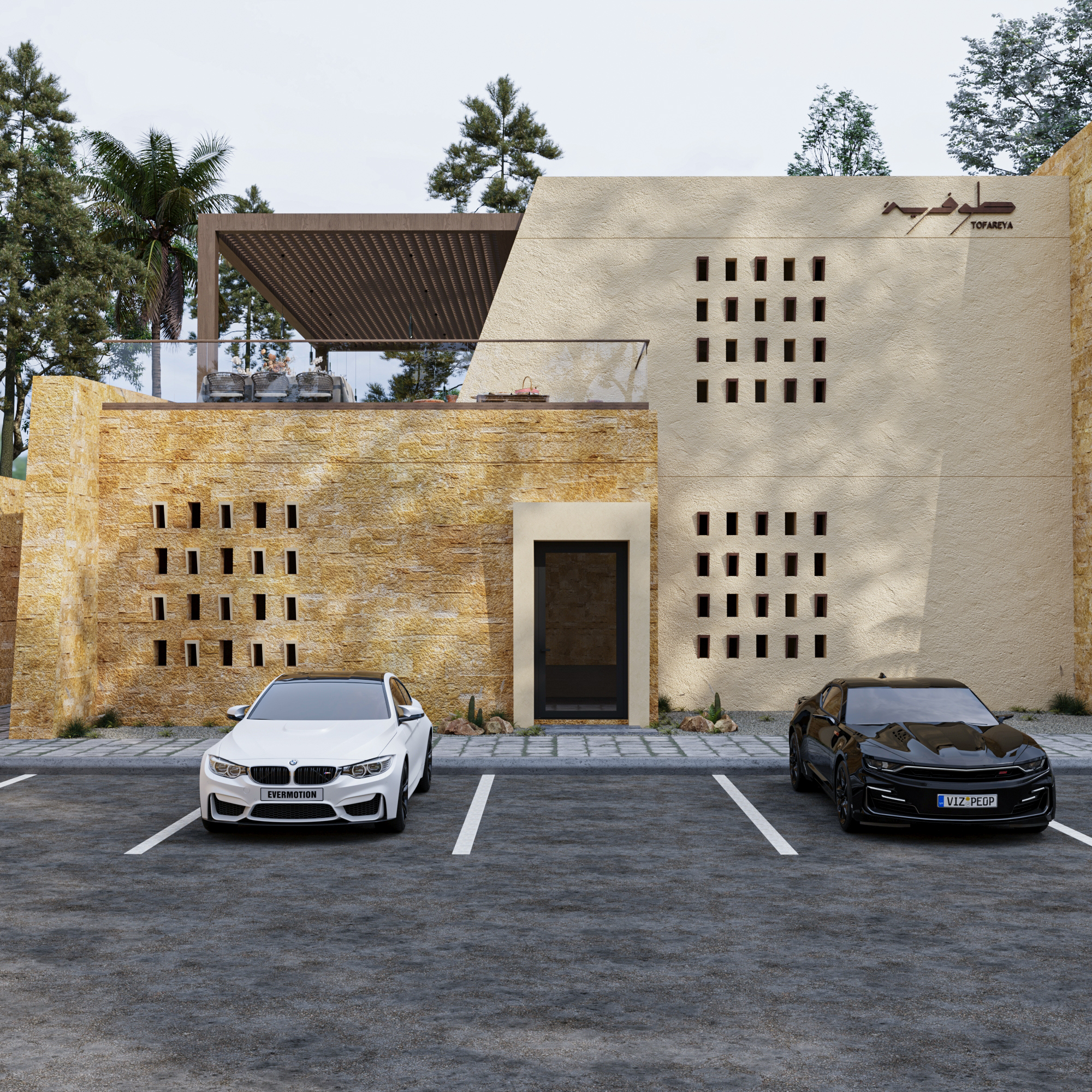 NAJDI STYLE RESTAURANT工装餐厅外立面-21