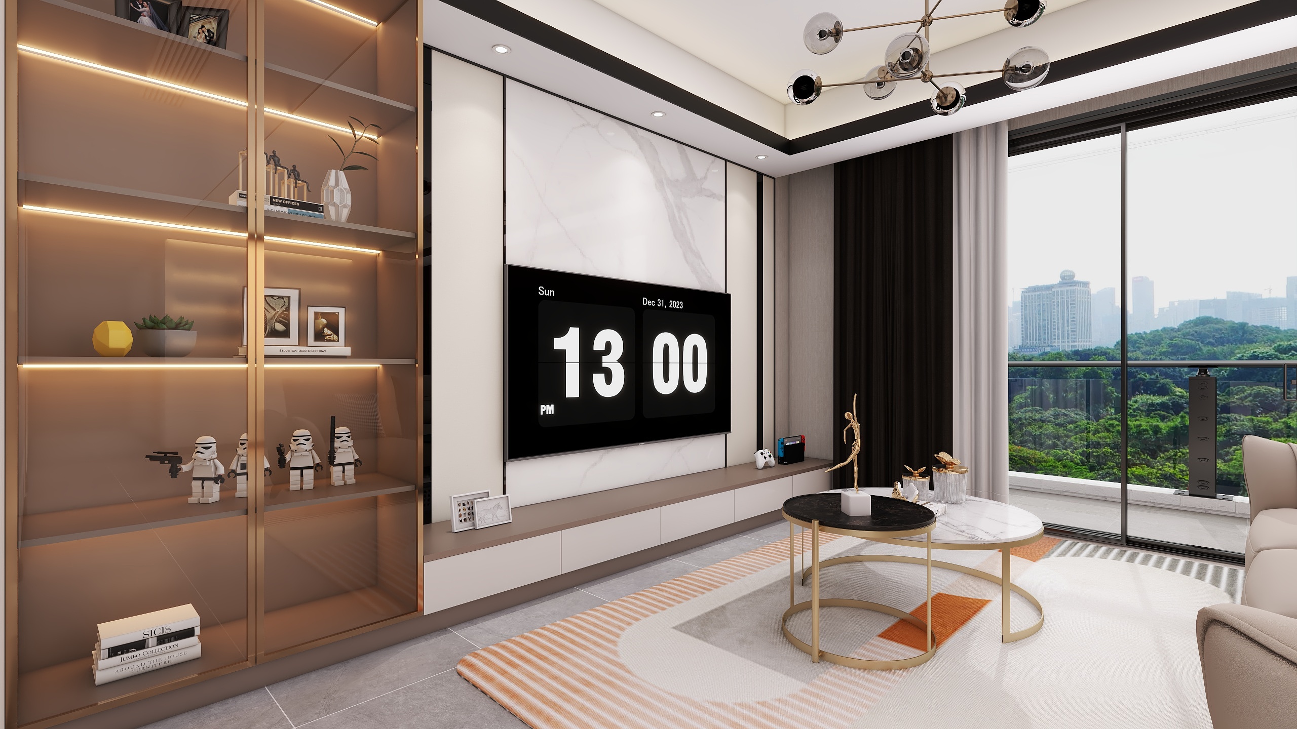 四川成都龙光天瀛（117平方现代简约四居室）-7