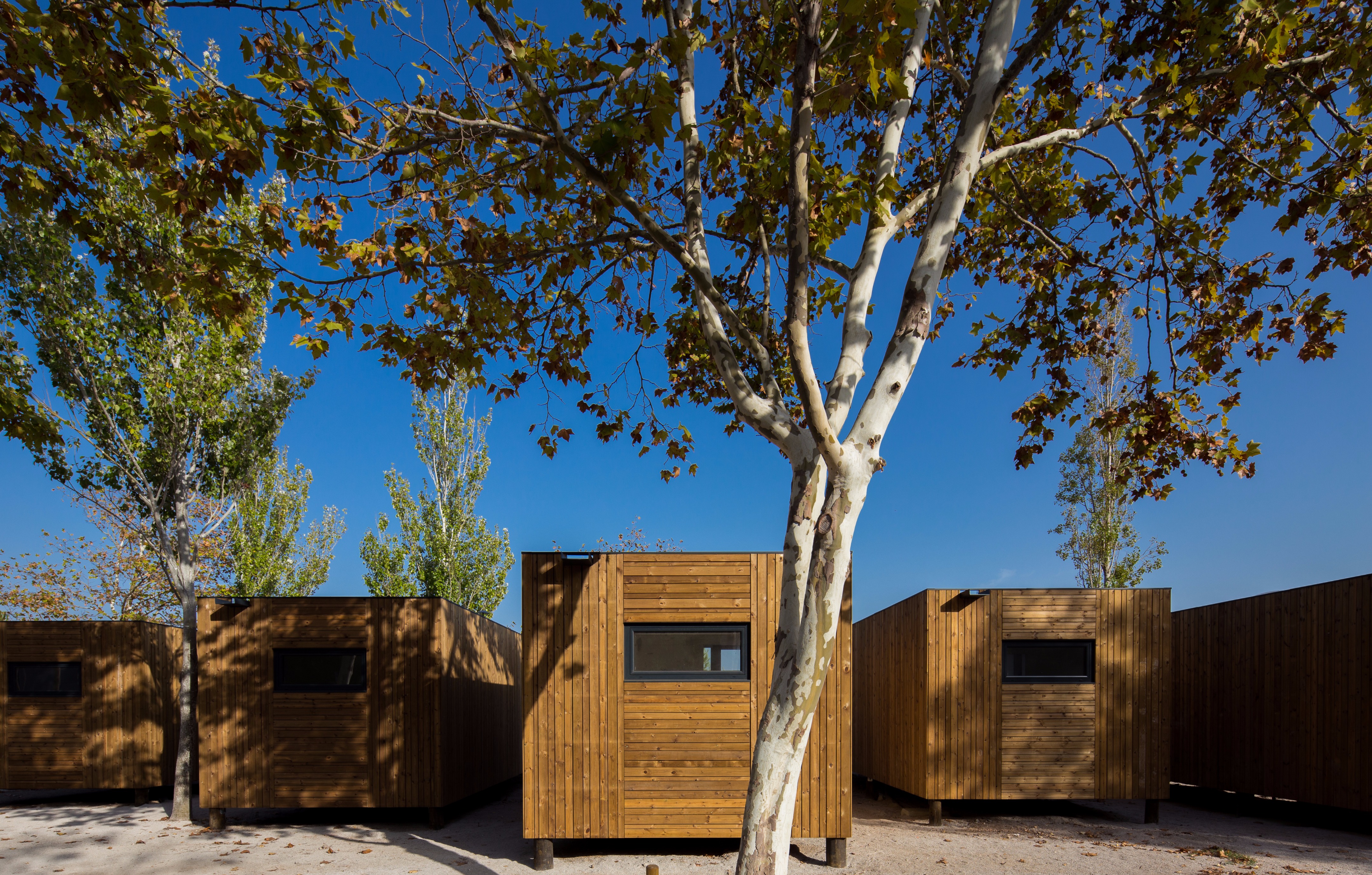 葡萄牙木质模块化“树屋”营地-14