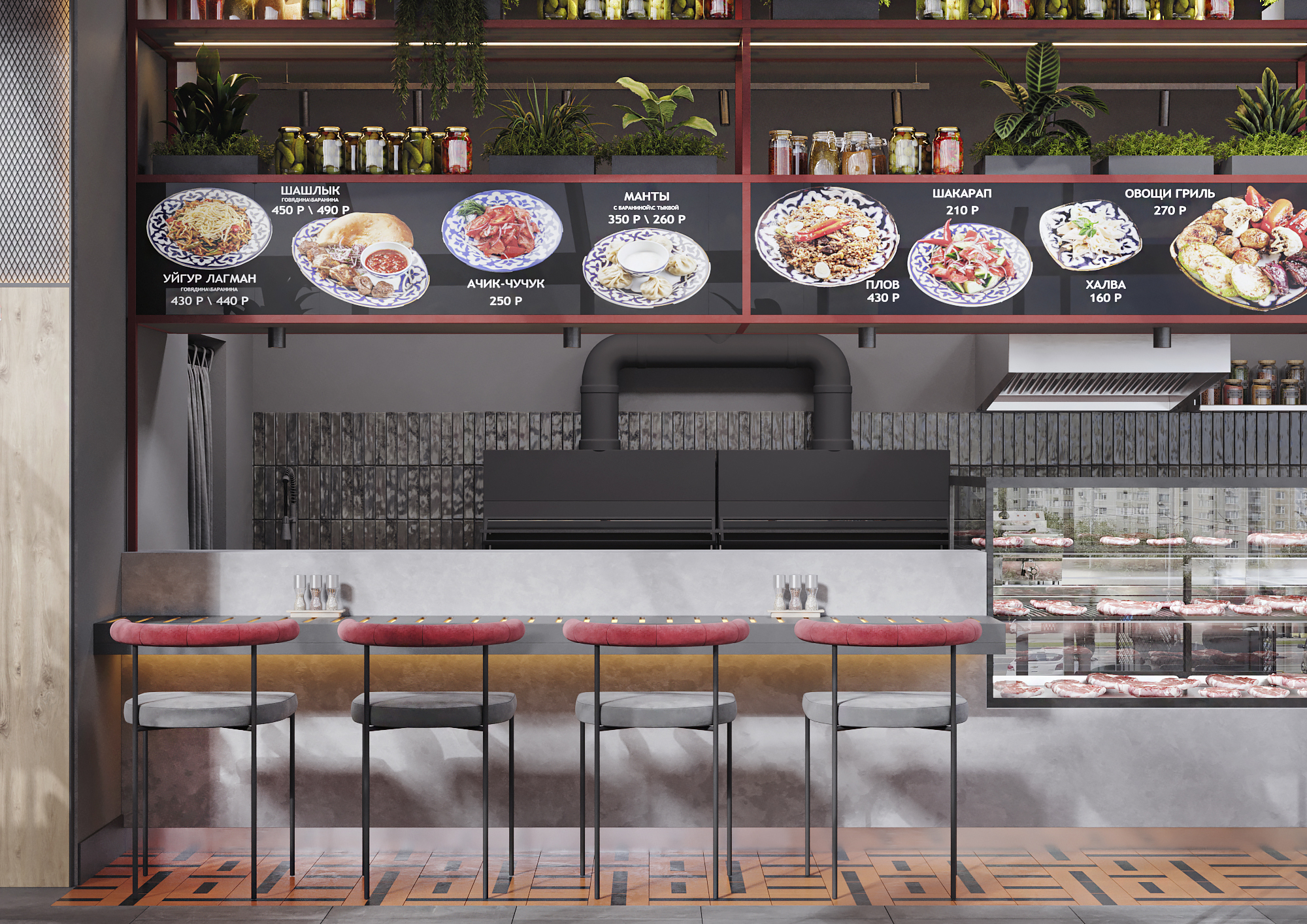 烤肉店（注：KEBAB常见指烤肉，KEBAB'S可理解为经营烤肉的店铺，这里结合俄语语境推测如此翻译） 丨俄罗斯莫斯科丨Muravina Anna,Sazonova Elena-8