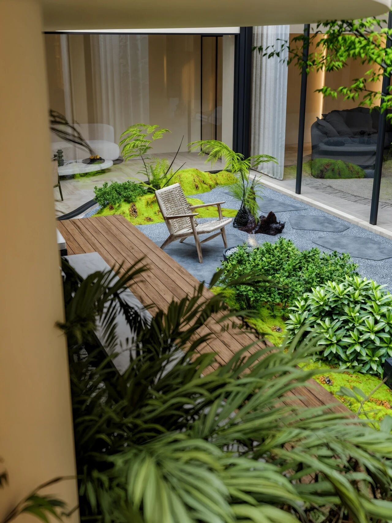 重庆紫檀庄园1300m²曲境别墅丨中国重庆丨美及空间设计-22