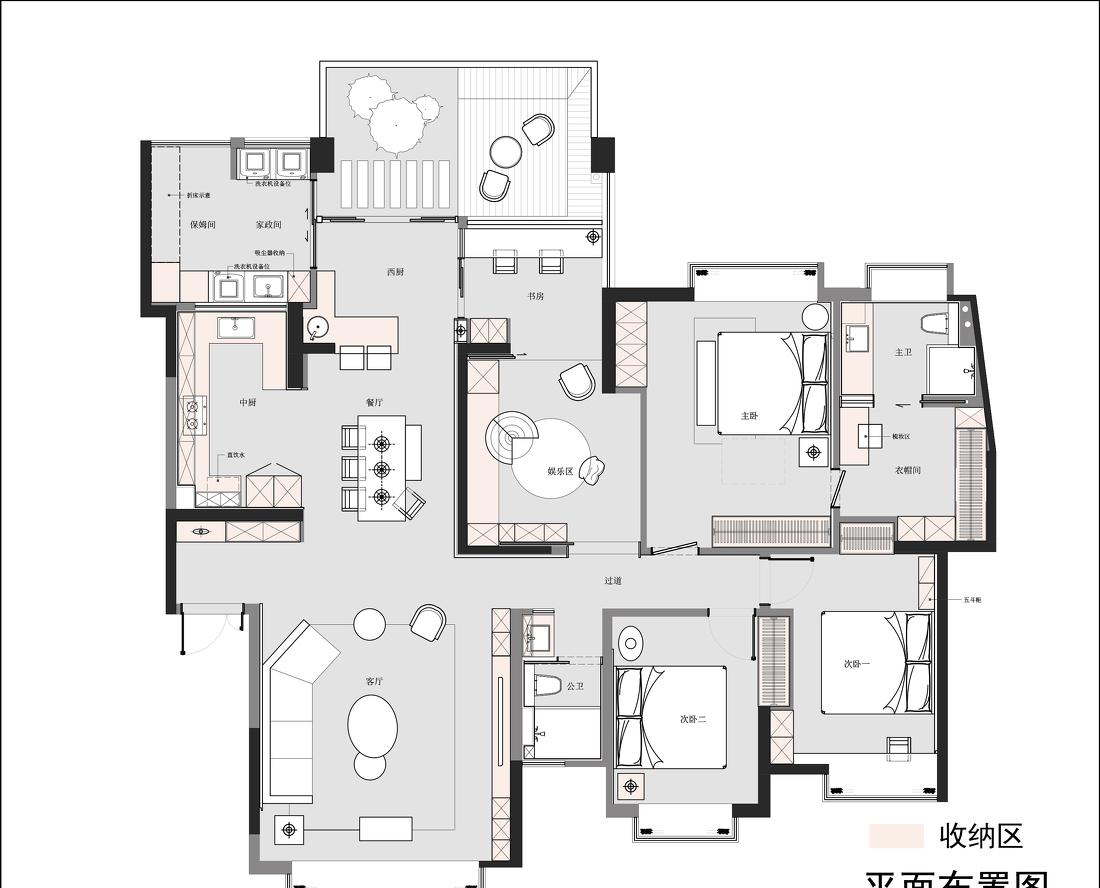 五口之家的艺术空间-25