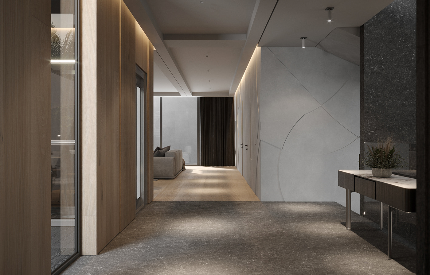 610㎡高级灰色系住宅设计 超精致！-3