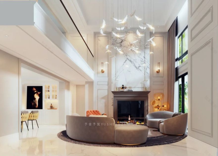 深圳 270㎡简美艺术大宅丨中国深圳丨予舍予筑空间设计(深圳)事务所-15