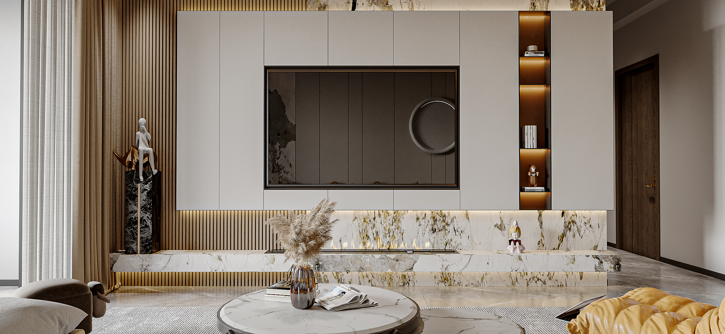 现代风格“仓溢景”室内设计案例-6