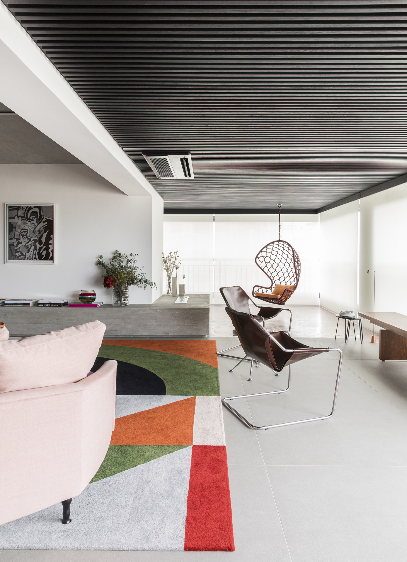 时尚大胆的绿色和粉色家居设计丨巴西圣保罗丨Studio Julliana Camargo-13