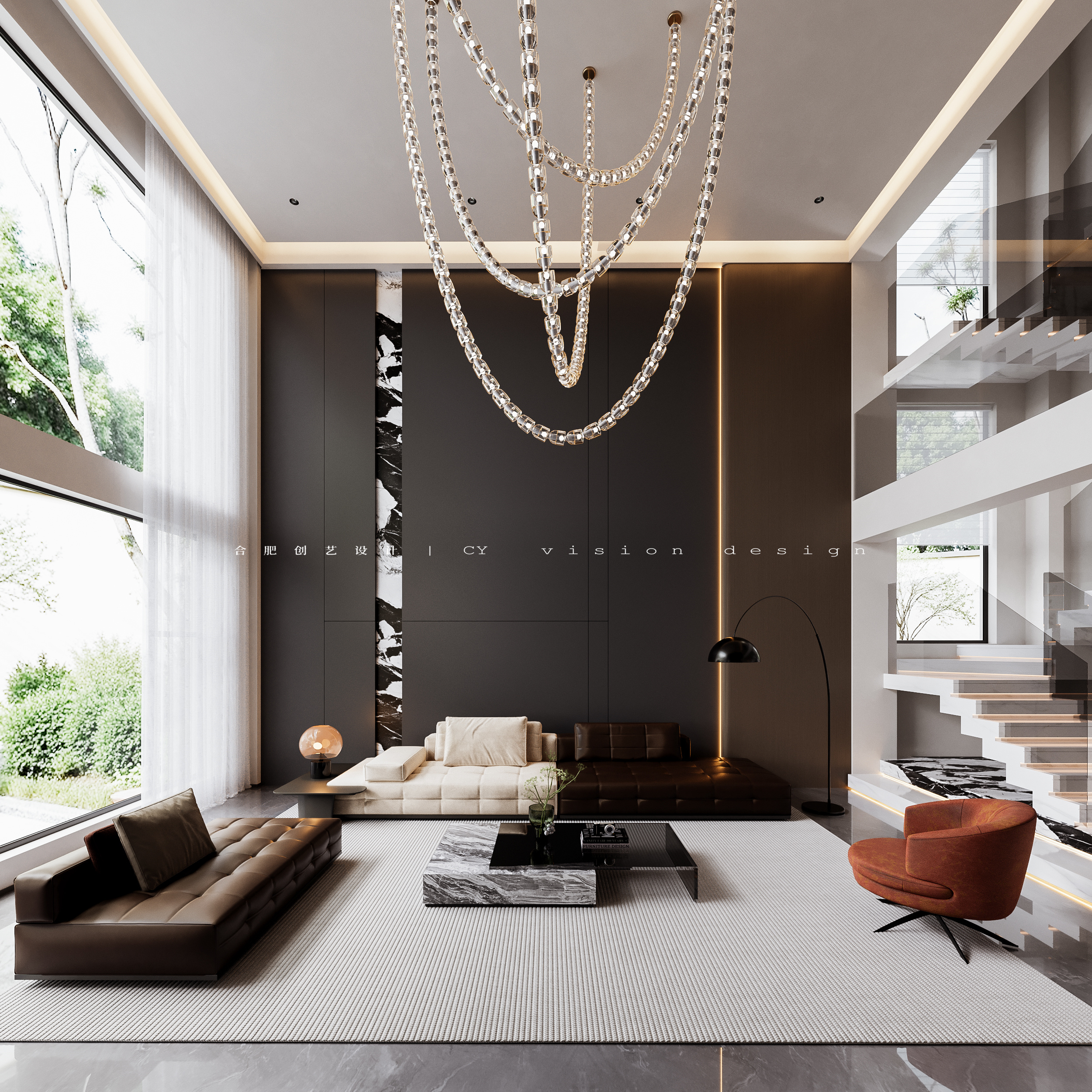 家装设计·意式挑空别墅-1