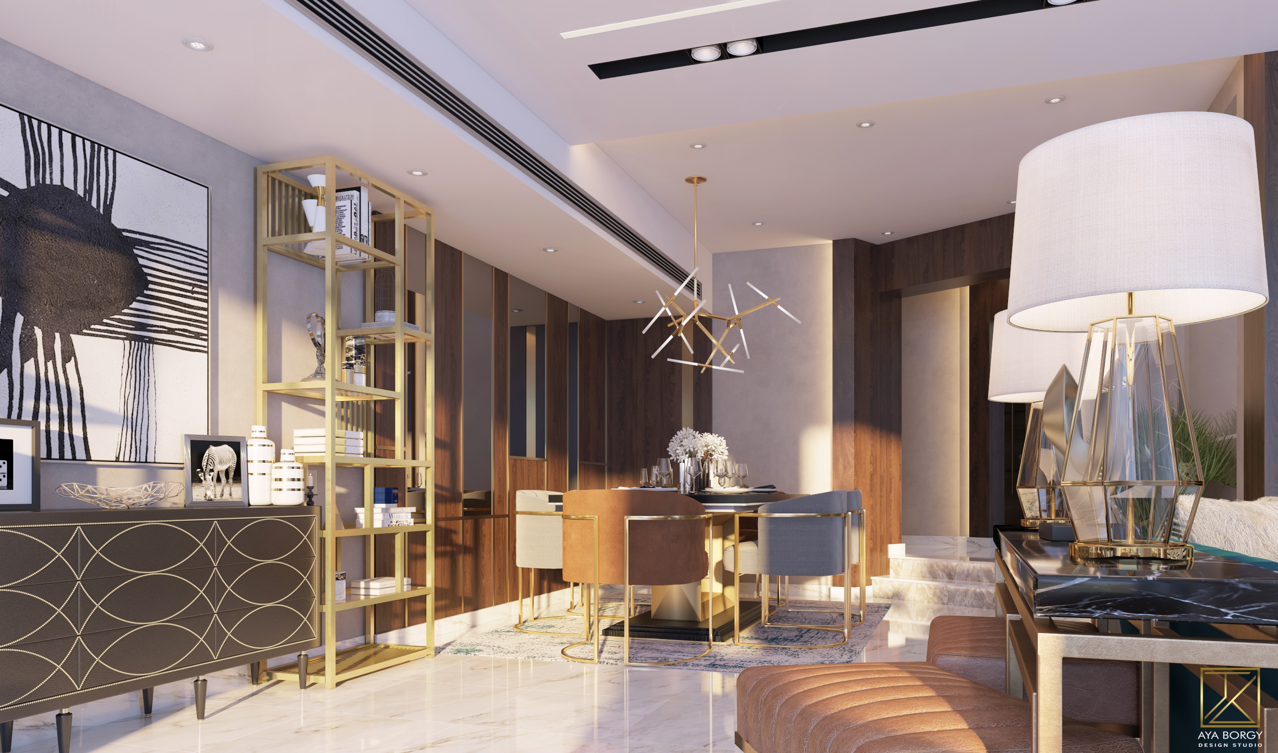 Luxury Contemporary Reception | Private Villa-9