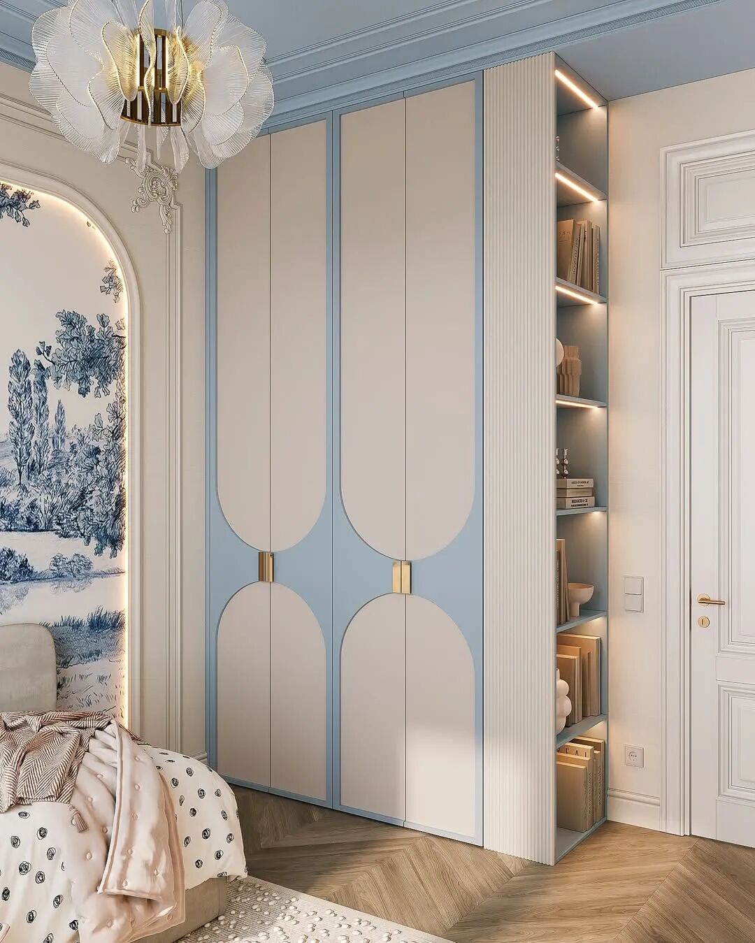 30款儿童房衣柜定制案例丨中国唐山丨业之峰-25