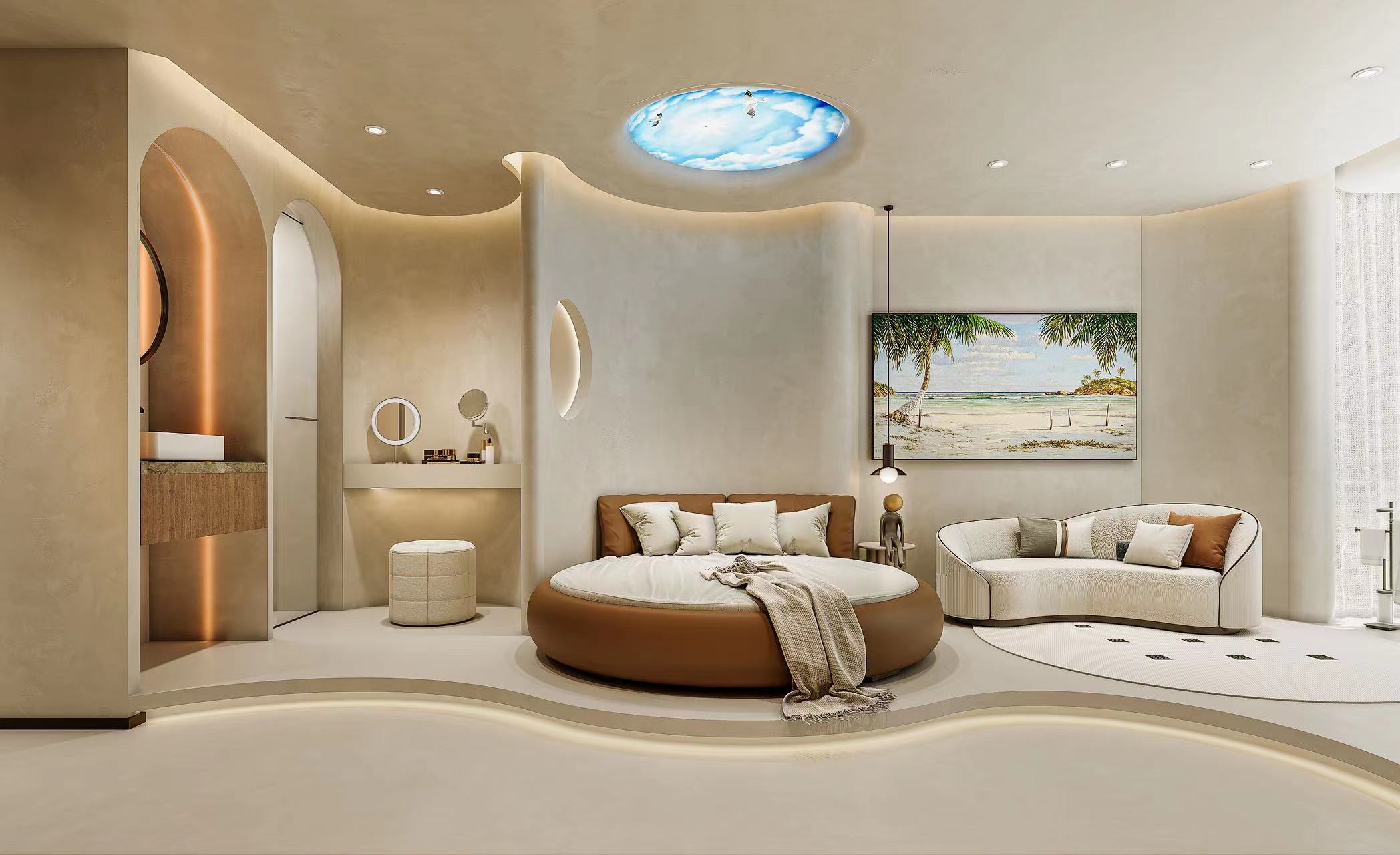 近期渲染-侘寂酒店标间-0