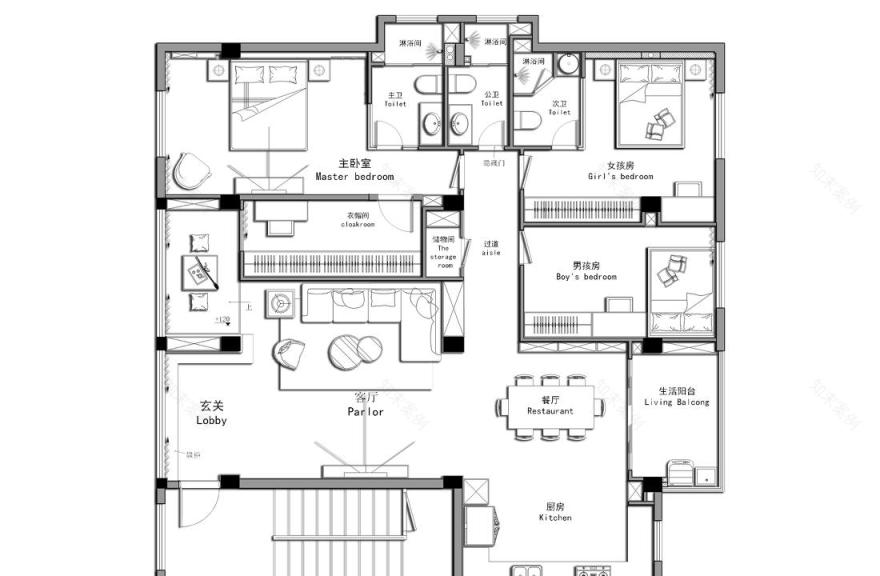 旧厂房变极简住家-30