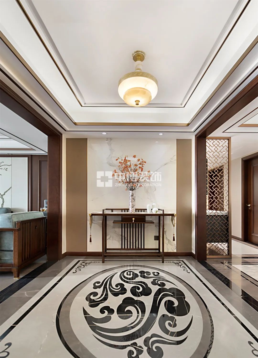 【中博案例】不拘一格的136㎡新中式,古风墨韵,打造高雅宁静住所!-29