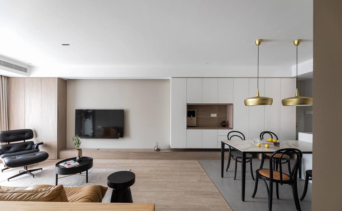 89㎡小三居现代简约设计-37