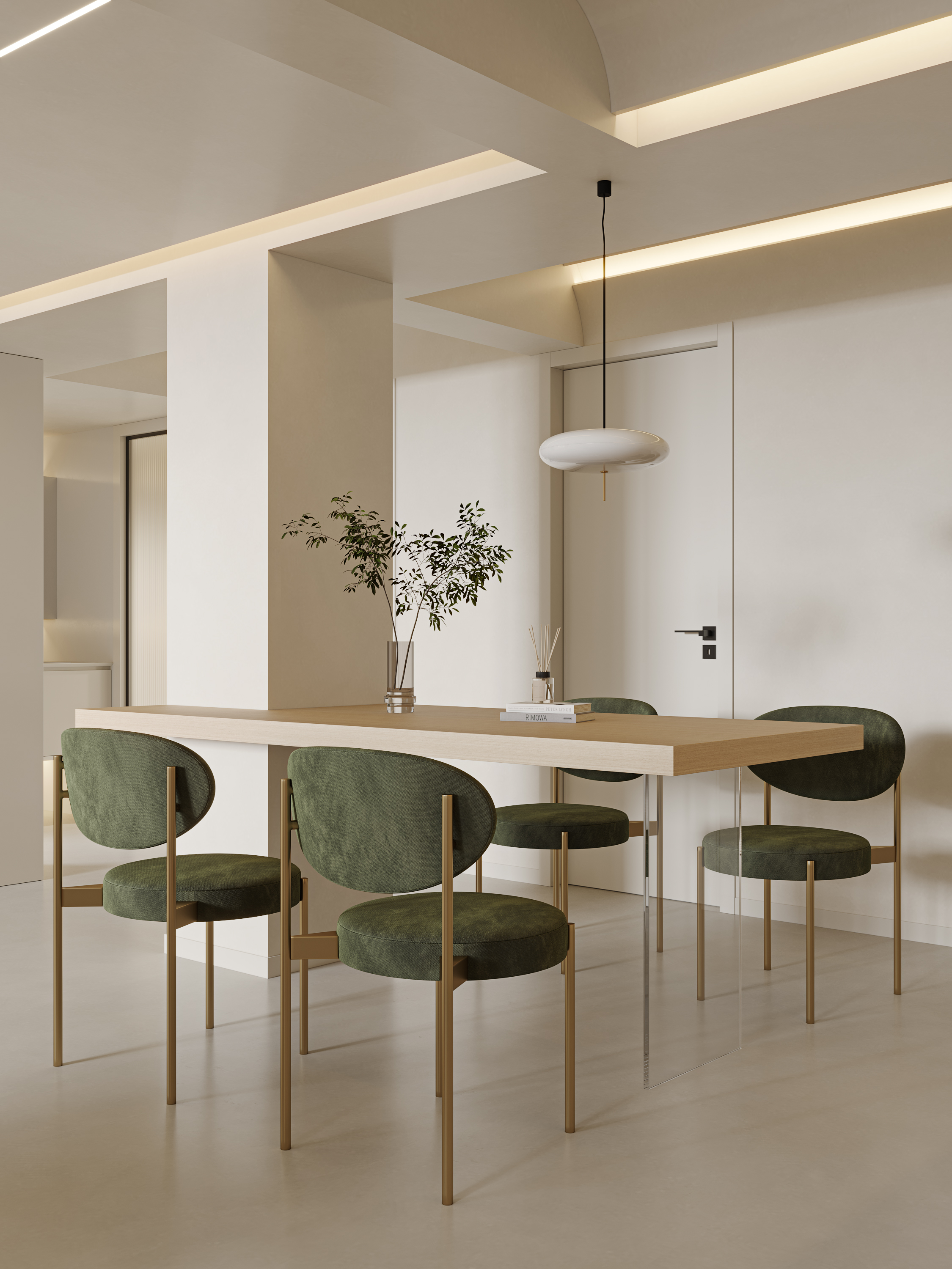 现代轻法式奶油风室内设计-7