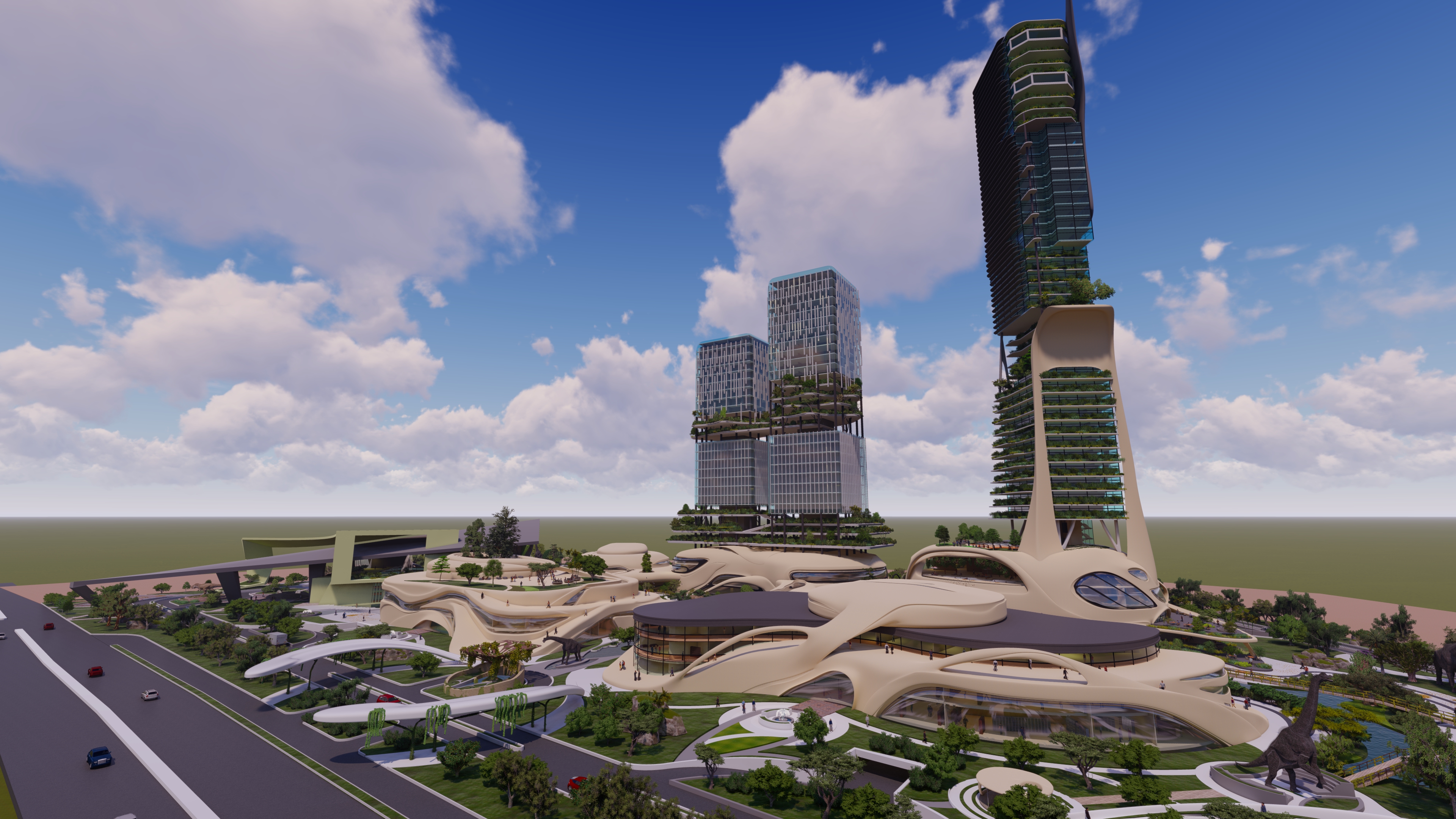 Cultural Forest Dinosaur Mixed use center-9