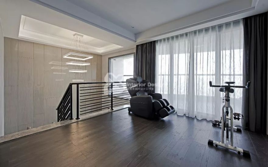 黑白极简,打造 330㎡顶层复式梦空间-104