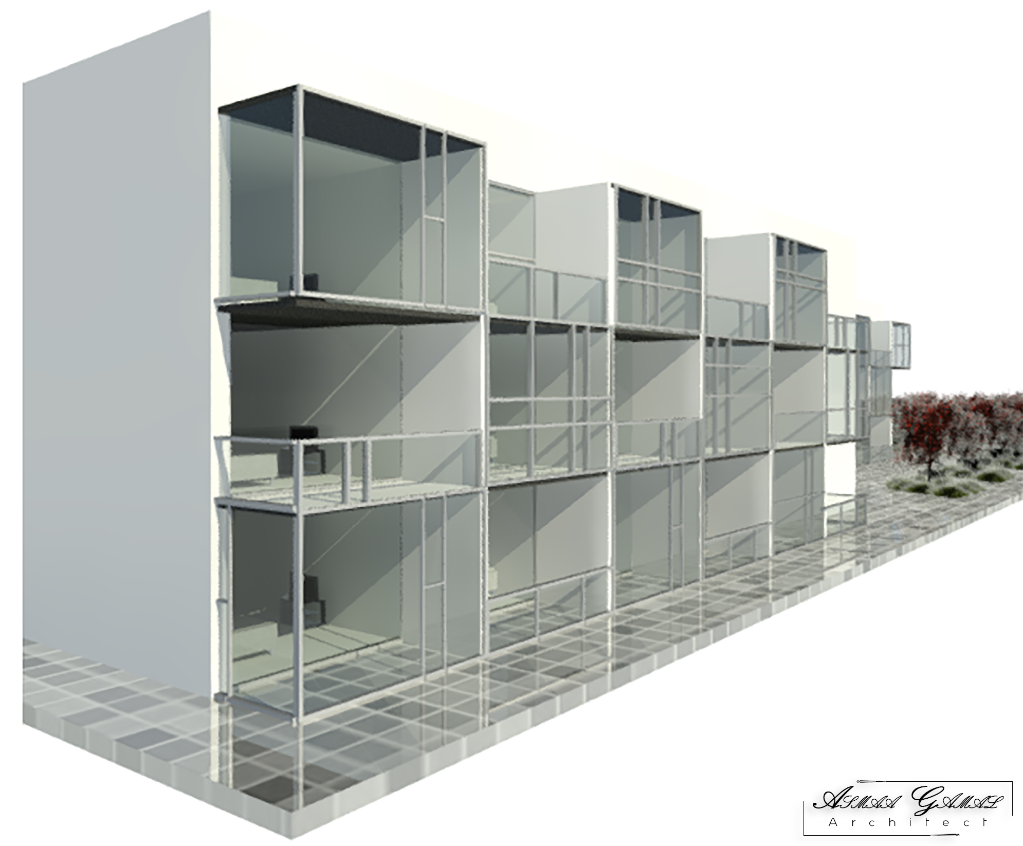 Mall and Motel 项目丨开罗大学工程学院建筑系-16