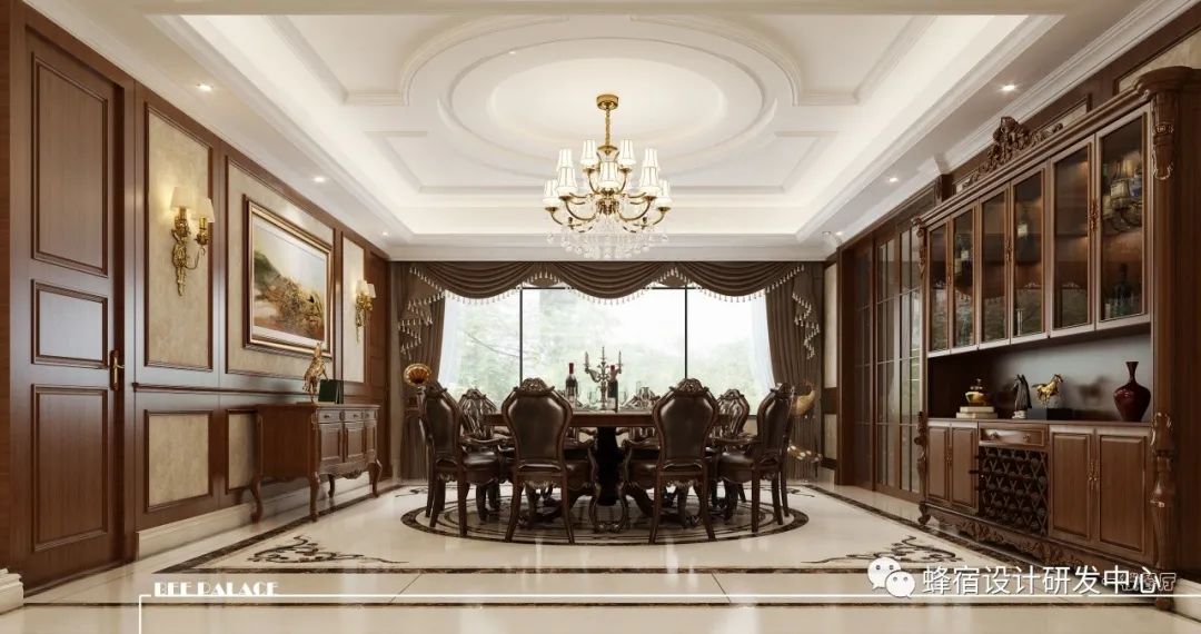 美式轻奢别墅设计,优雅宜居的蜂宿典范-7