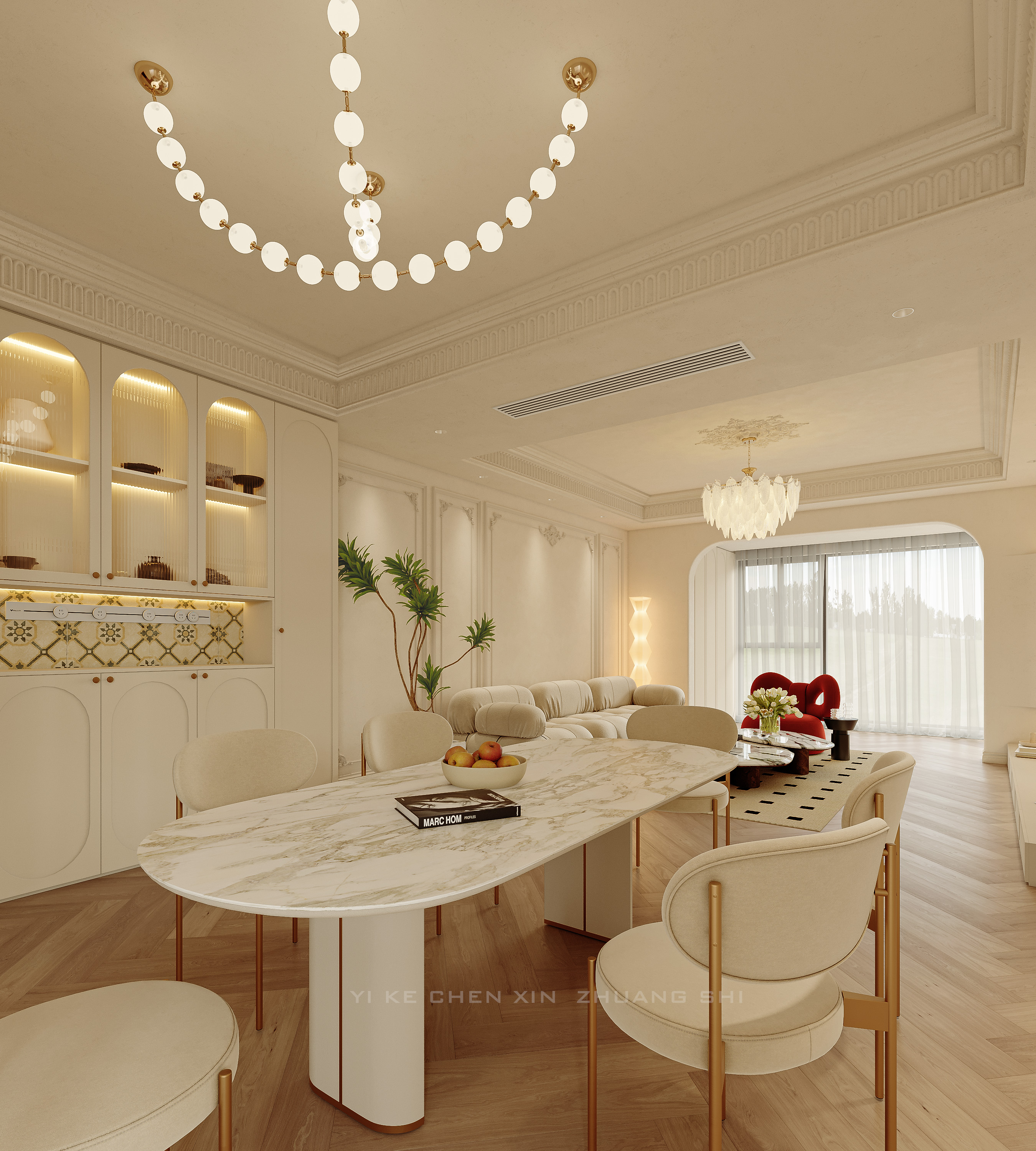 新案效果图   ||   卧龙谷壹号  法式奶油-4