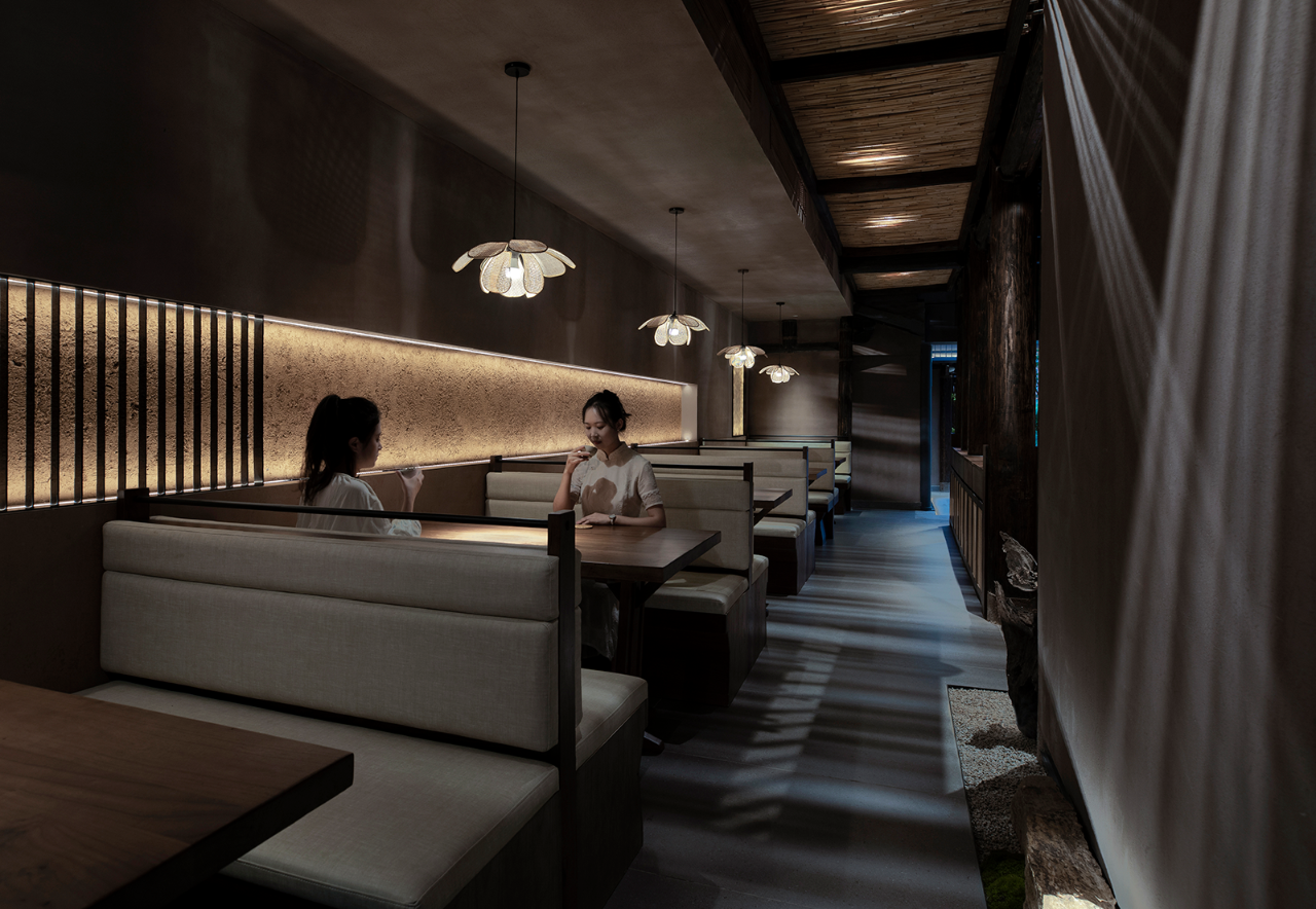 晋江咕曼嗒蔬食料理餐厅设计丨中国福建丨泉州市结禾设计机构-33