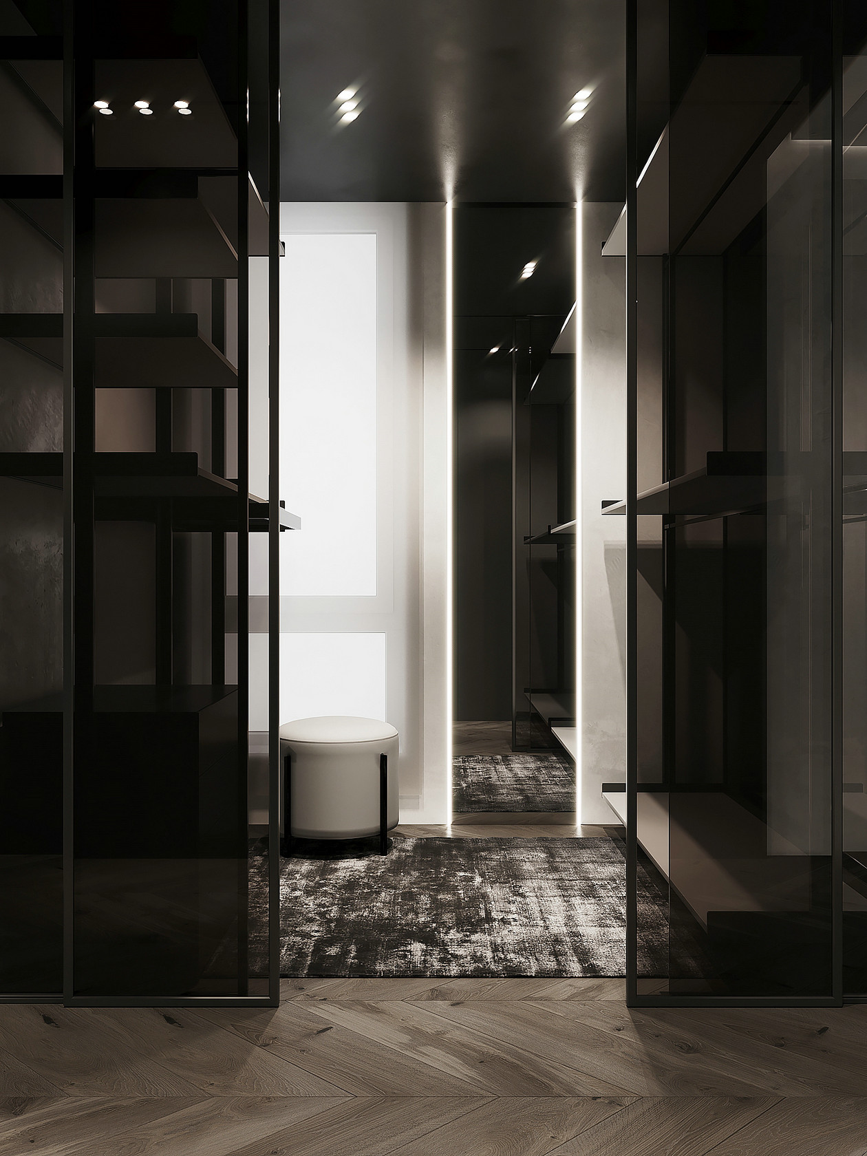 现代高级灰色系平层设计-22