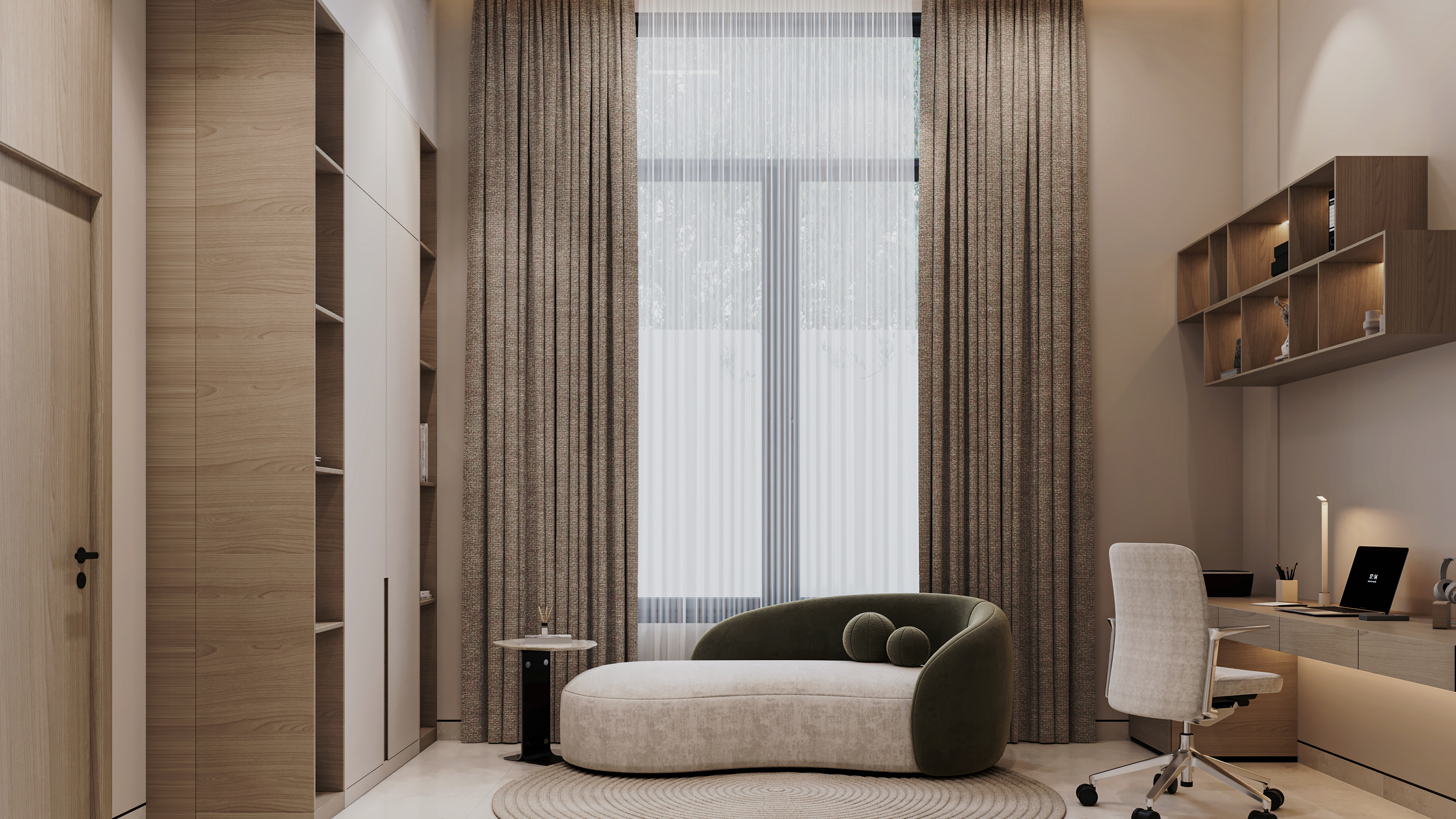 现代办公场所

注：office常见释义为办公室、办公场所 ，这里结合 for work 理解为用于工作的办公场所更合适 丨阿联酋丨Archpix Engineering Consultants-6