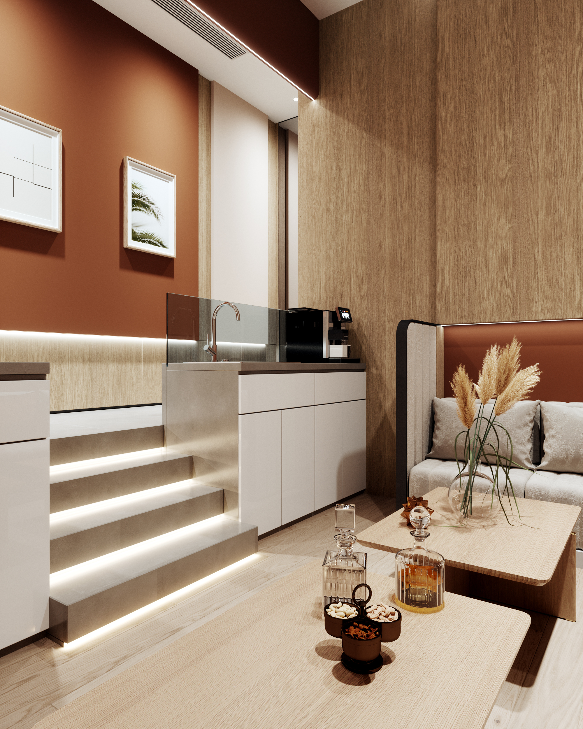 现代简约风瑜伽馆设计丨鸿烨表现-4