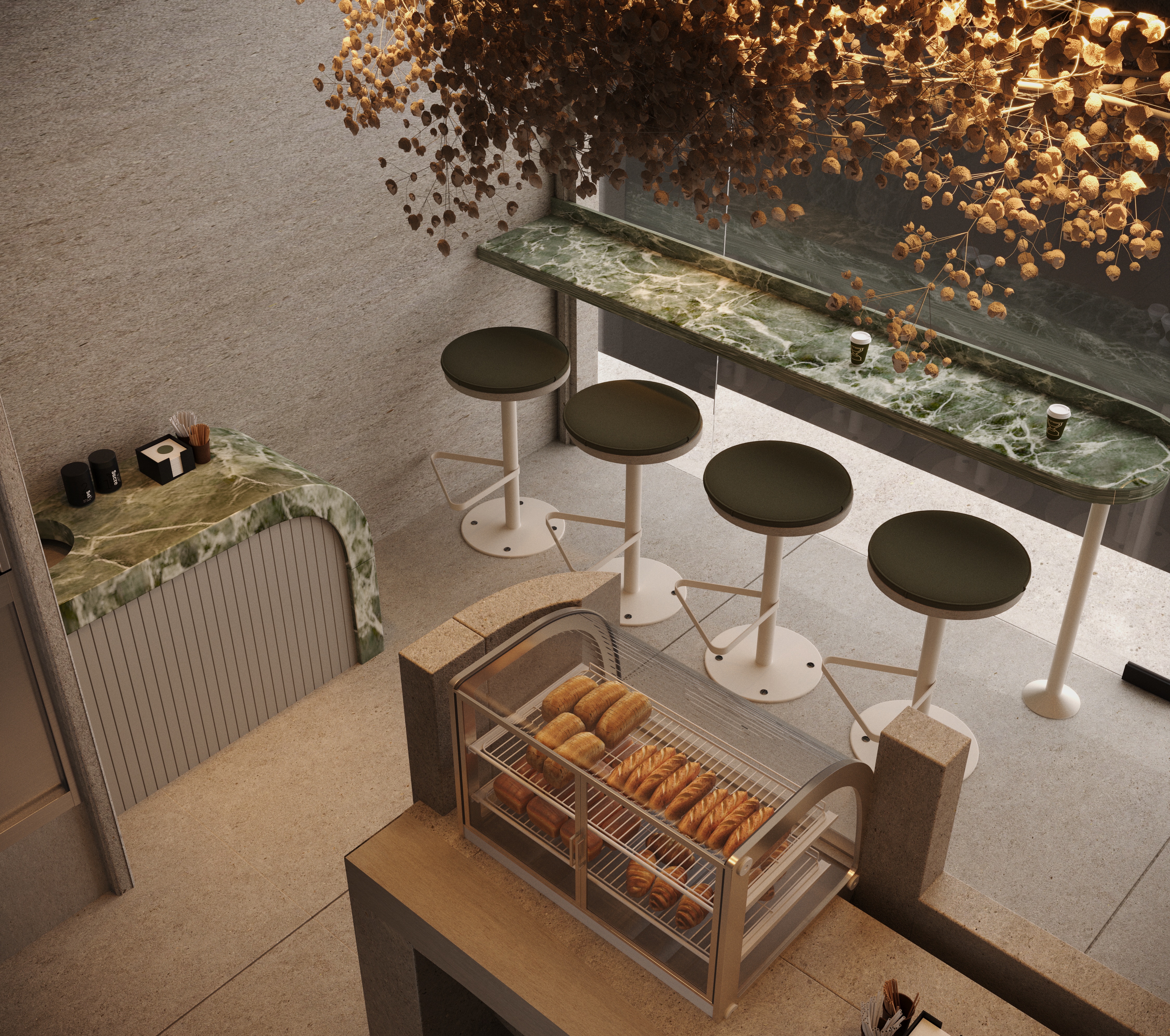 面包店丨阿联酋丨High Scale Interiors-8