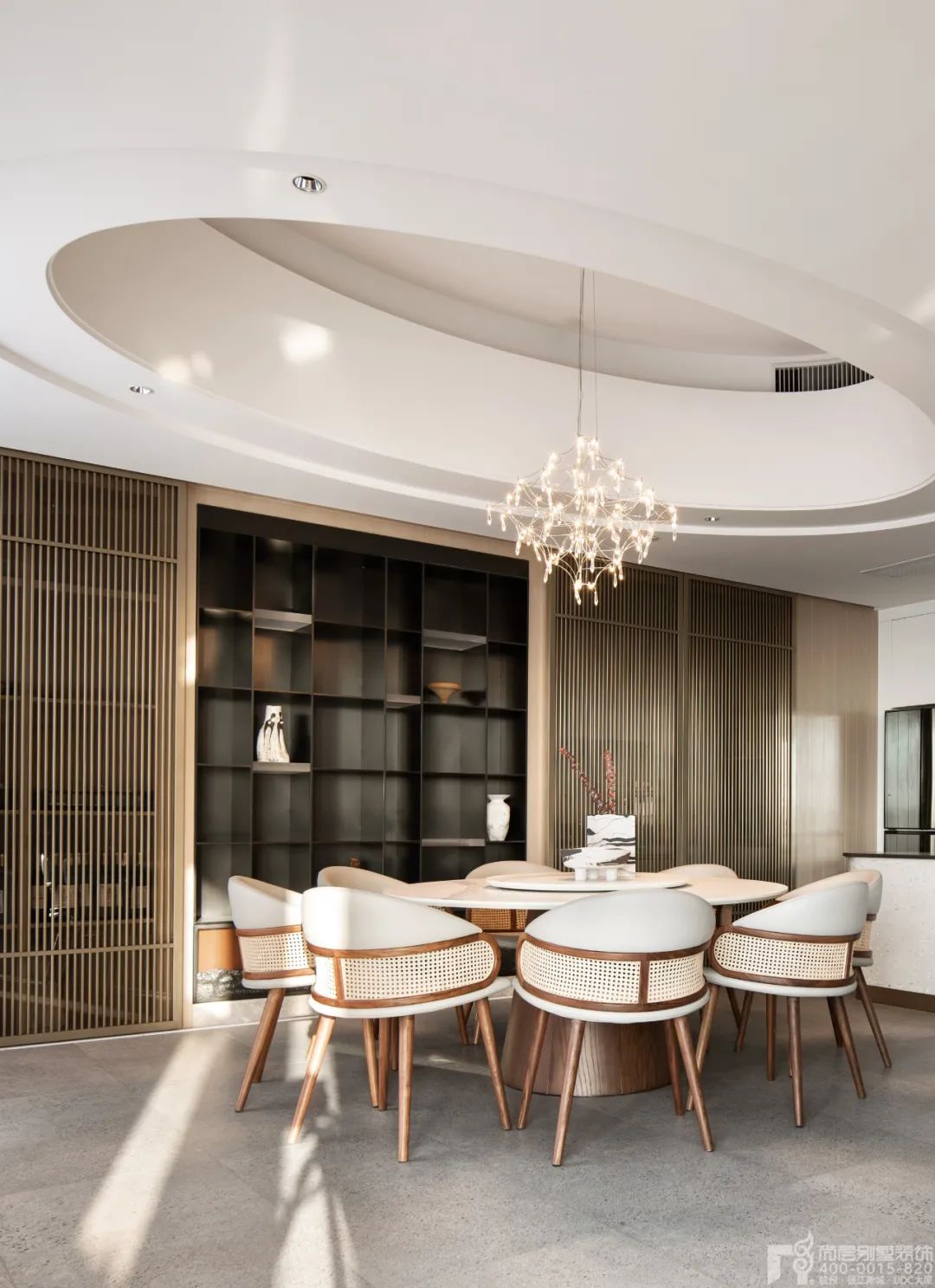 杭州钱塘江畔现代风江景大平层丨中国杭州丨尚层别墅装饰-25