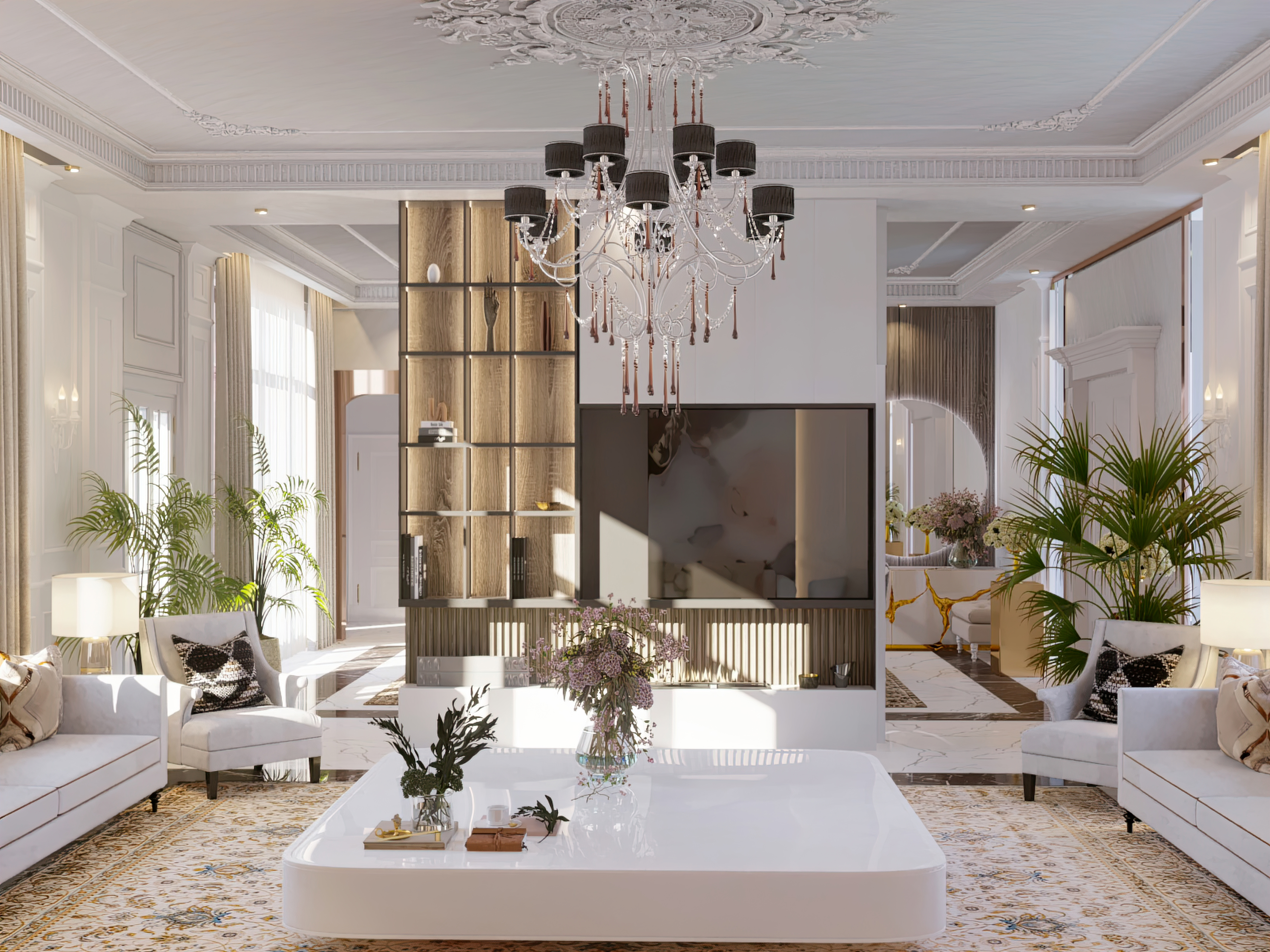 Interior Design for a Saudi women Majlis-2