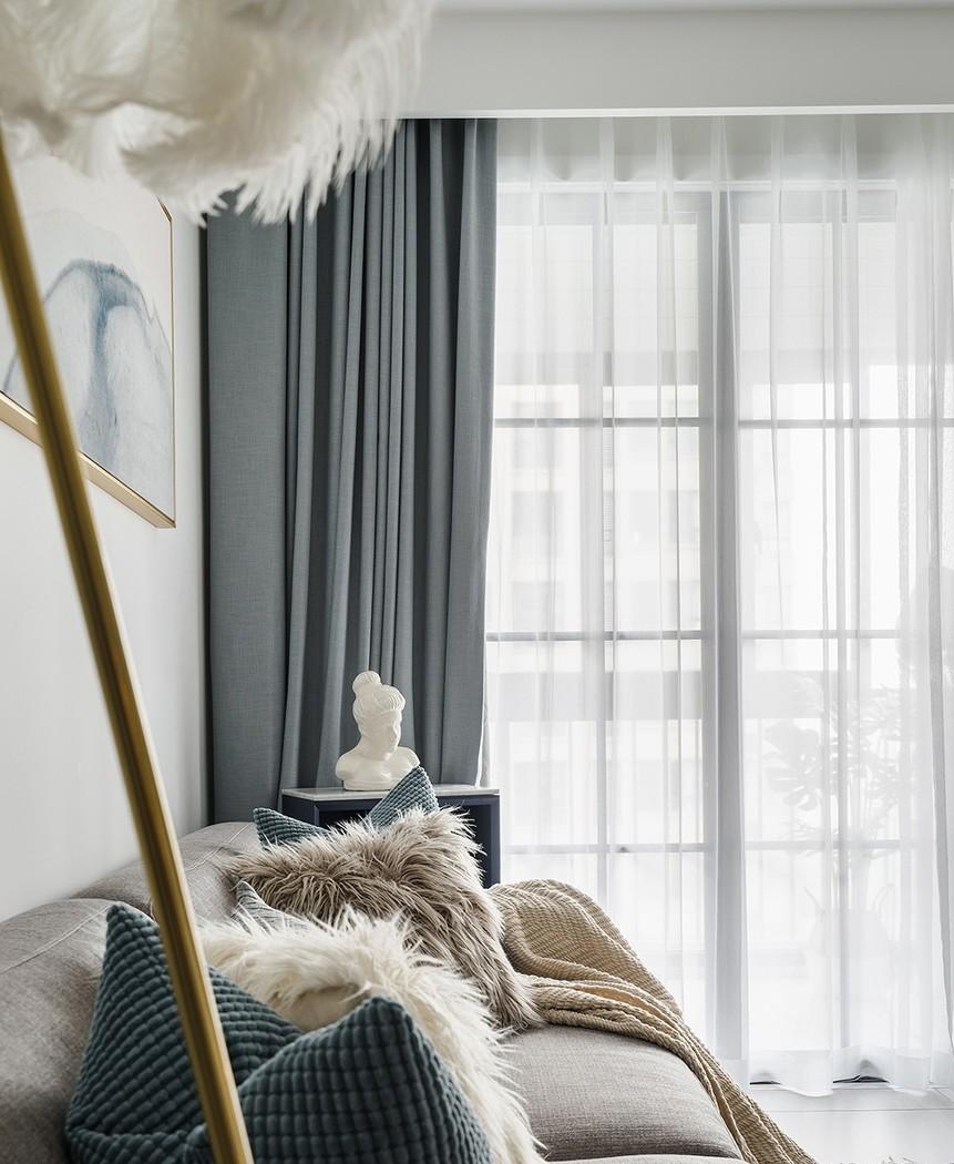 武汉鸿鹄装饰设计丨平层丨520先生为爱妻打造ins北欧小窝-6