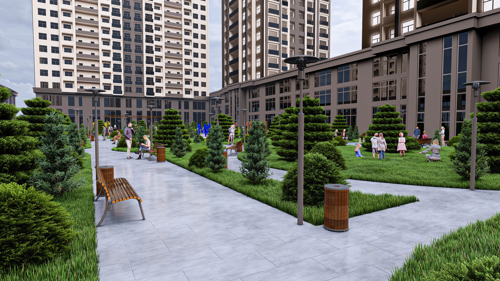 小区景观丨阿塞拜疆-14