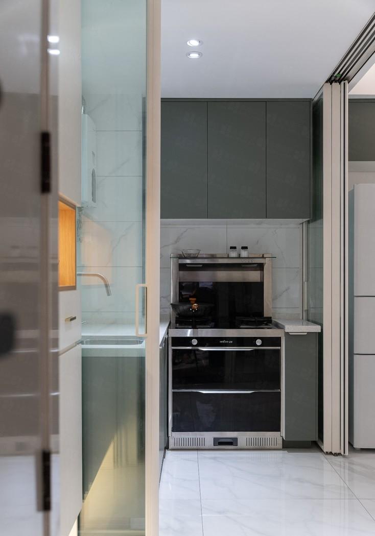 北欧马卡龙色装修 | 小空间大视觉，恰到好处的舒适与实用-33