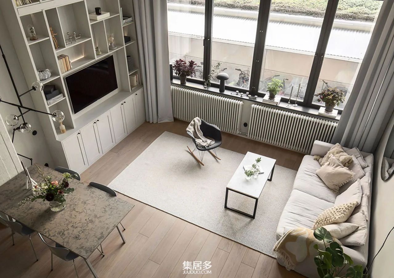 斯德哥尔摩小而时尚的单色阁楼丨瑞典斯德哥尔摩-8