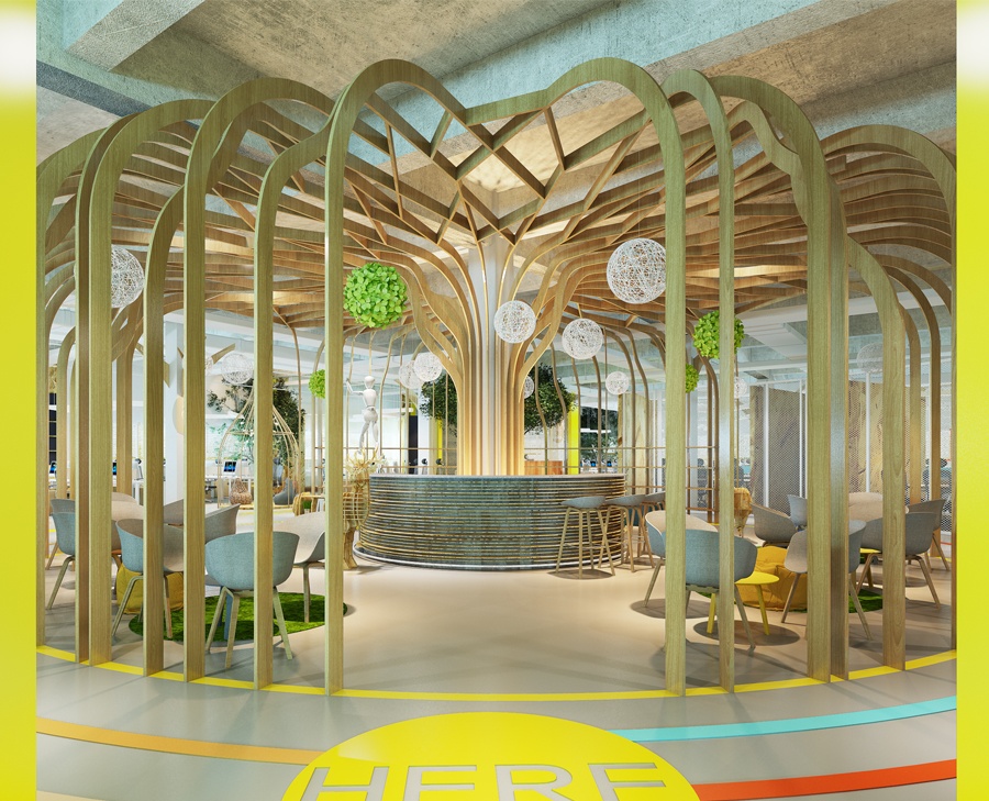 充满森林气息的创意办公空间丨中国苏州丨苏州现象空间设计-9