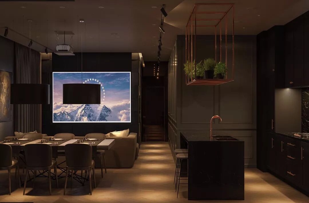 极简黑色家居，打造睿智生活空间-2