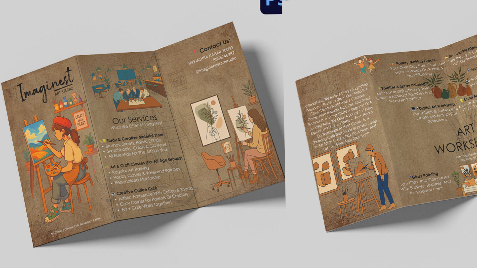 ImagiNest – Art Studio & Café Branding-28