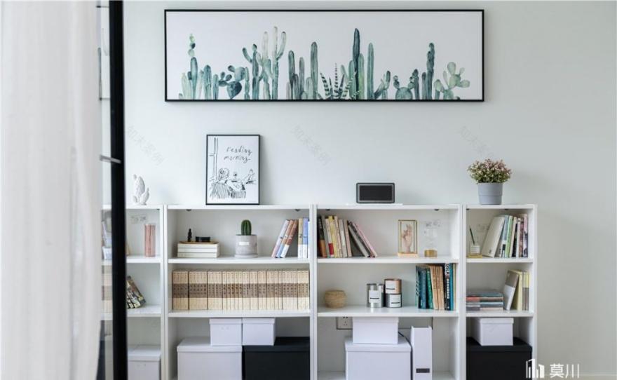 莫川设计丨平层北欧风 | 简约黑白灰,致敬悠闲生活-22