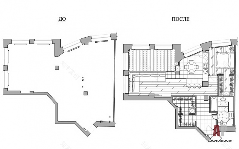 83·3平米复杂几何形状小户型公寓室内设计丨Беляевская Анна,Сморгонская Наталия-28