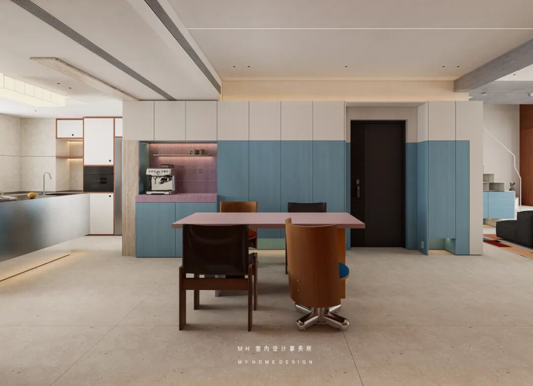 【首发】MH设计新作：色彩·情绪▏彰显个性跃层空间的趣活之境-26