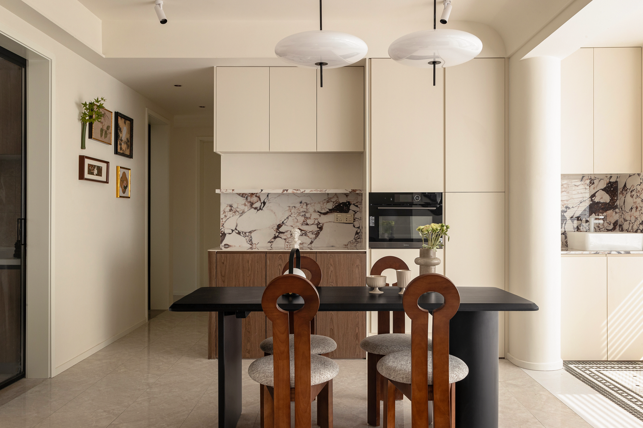 115㎡精装房改造，奶油风又火了！！！-5